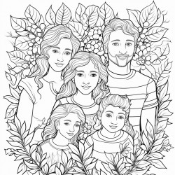 la familia de hormigas trabajando en equipo para transportar las hojas