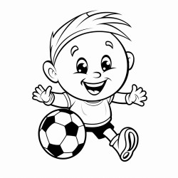 pumpkin playing soccer