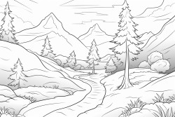 mountain path leading into the distance