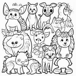 cartoon inspired animals