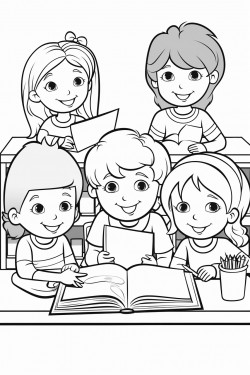 kids having fun in class