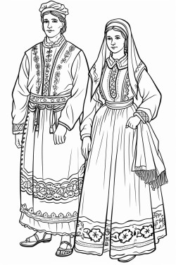 traditional bulgarian clothing from trakia region