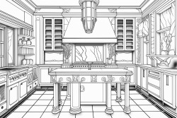 art deco kitchen