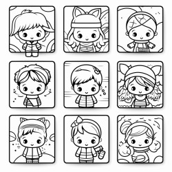 crer 10 pages de dessins a colorier pour les enfants