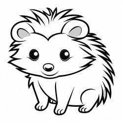 a cute icelandic hedgehog