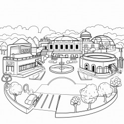 sports center where you train with no people