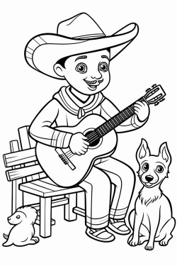 hombre con su perrita