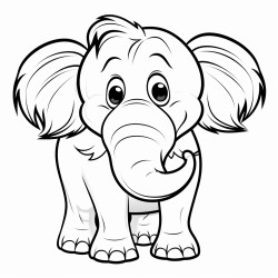 cute baby wooly mammoth