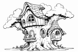 fantasy little tree house for a cute little fairy