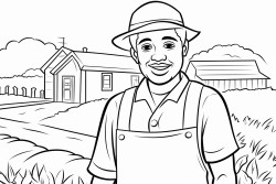 african man on the farm