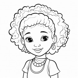 a little african american girl