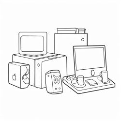 color the carton box and other devices