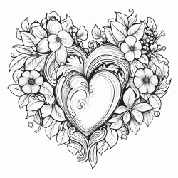 letter a in a heart