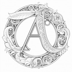 mandala alphabet a to z