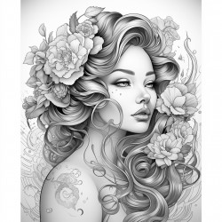 tattooed beautiful woman