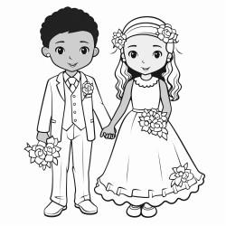 black man and white woman getting married