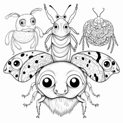 all animals ant cat dog bee turtle frog ladybug bee spider