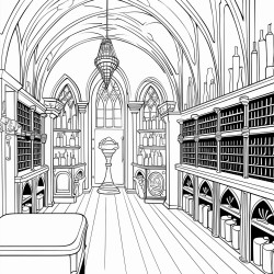 art neuveau wine cellar