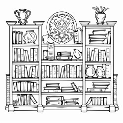 une bibliothque