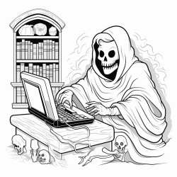 ghost typing on a computer