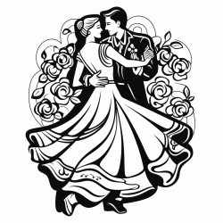 vector designs cut files couple of salsa dancers