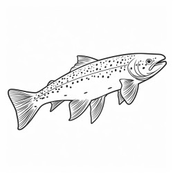 a cute icelandic brown trout