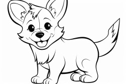 cute cartoon corgi