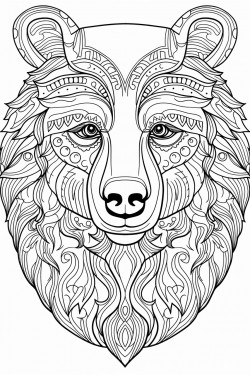 portrait of a bear