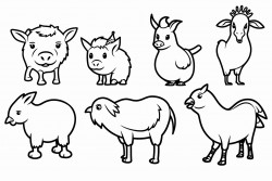 simple farm animal designs