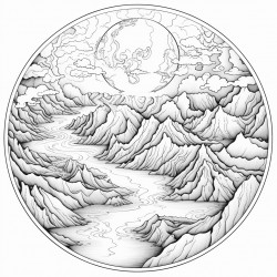pangea with mountains