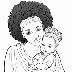 black lady and baby boy