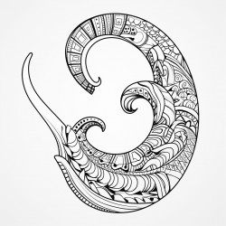 coloring book for adults shofar horn