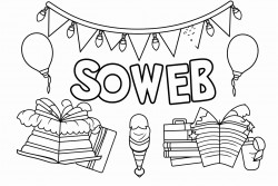 a banner surrounded by school supplies it says year 7 showcase