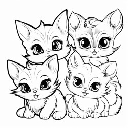 kittens puppies and bunnies with big eyes and fluffy tails