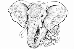 portrait dun lphant dafrique