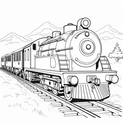 a train with pandas