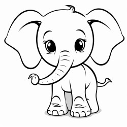 cute baby elephant