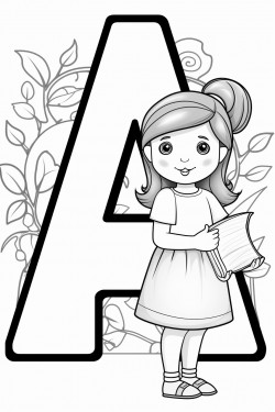 letter a with pictures to represent it