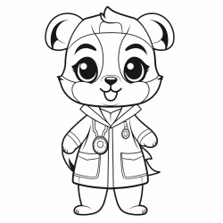 adorable nurse panda