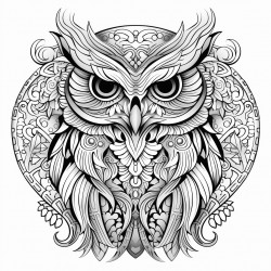 owl mandala art