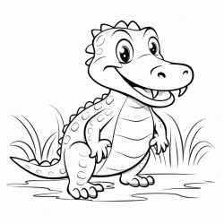 cute alligator
