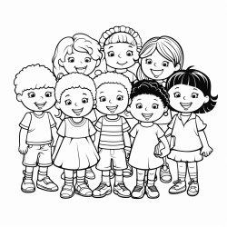 children at preschool