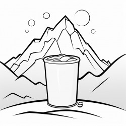 milk on a mountain