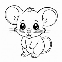 a cute tiny mouse