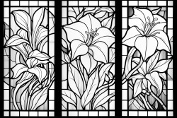 floral stained glass