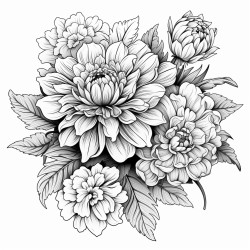 flowers herat shaped