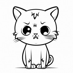 sad cat