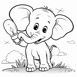 elephant and lightbulbs