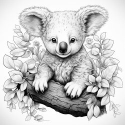 a really cute koala