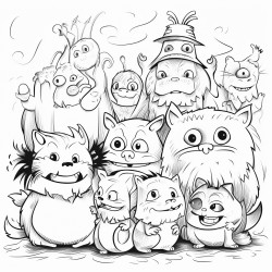 Moustros tiernos bonitos